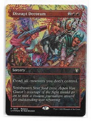 Disrupt Decorum - Foil full art promo release